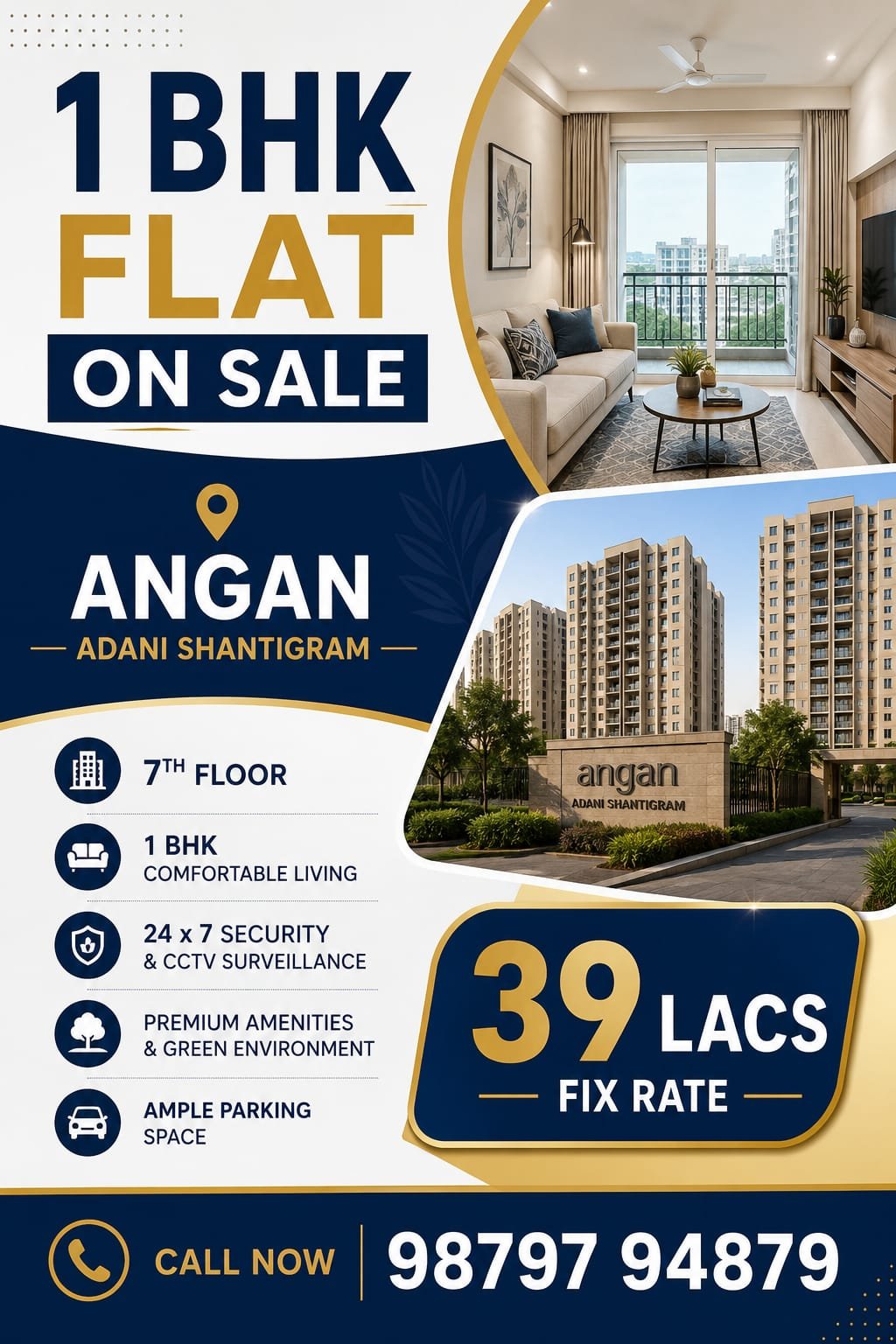 1 BHK Flat - Angan, Adani Shantigram